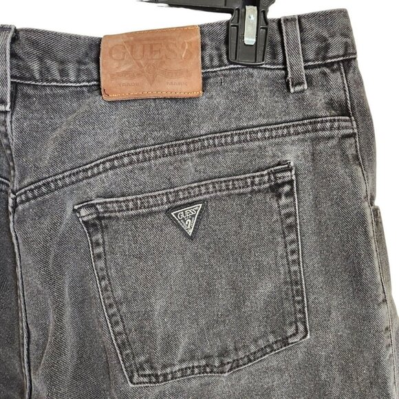 Vintage Guess Jeans American Tradition Black Jeans‎ High Waisted Pleated W36 L29 - Picture 5 of 15